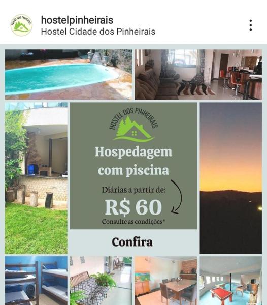 A la foto es mostra l'objecte Hostel dos Pinheirais situat a la ciutat de Caieiras.