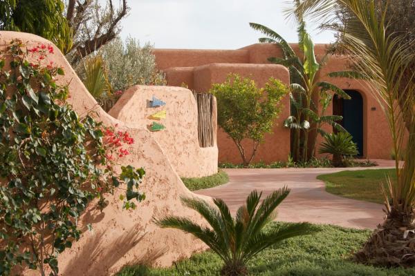 En la foto se muestra el objeto Oasis lodges ubicado en la ciudad de Marrakech.