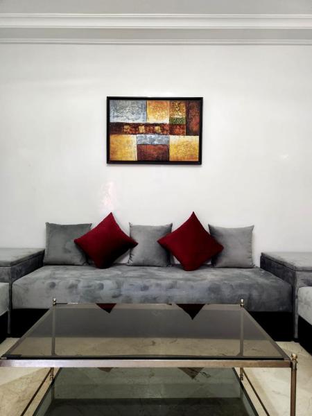 En la foto se muestra el objeto Appartement en plein centre ville entièrement équipé ubicado en la ciudad de Marrakech.
