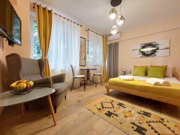 A la foto es mostra l'objecte Laroka House Cosy Studio Universitate situat a la ciutat de Bucarest.