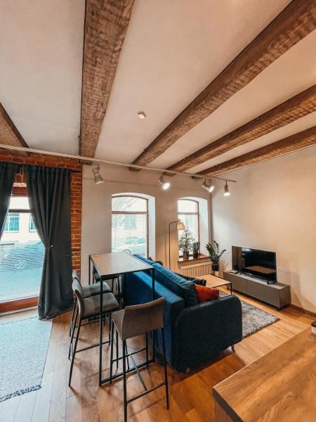 A la foto es mostra l'objecte 1880 Apartment with Private Parking situat a la ciutat de Marijampolė.