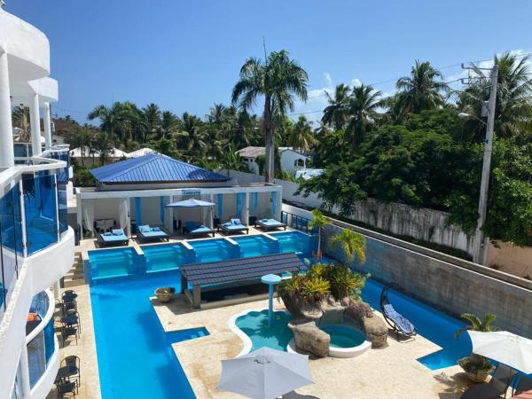 På bildet vises objektet El Cabarete Spa Resort all-Inclusive som ligger i byen Eslabón.