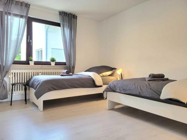 På billedet ses objektet Cozy & Modern 4 Room Flat near Hanau beliggende i byen Gedern.