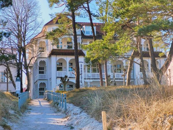 Nella foto è visibile l'oggetto Villa Strandidyll in Binz - WG 11 mit Meerblick und zwei Balkonen situato nella città di Binz.
