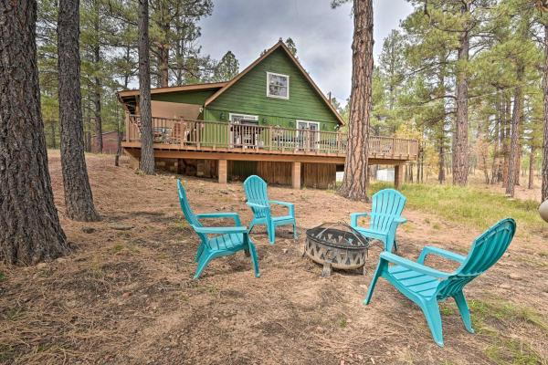 Hot Tub + Deck: Secluded Happy Jack Cabin - Arizona