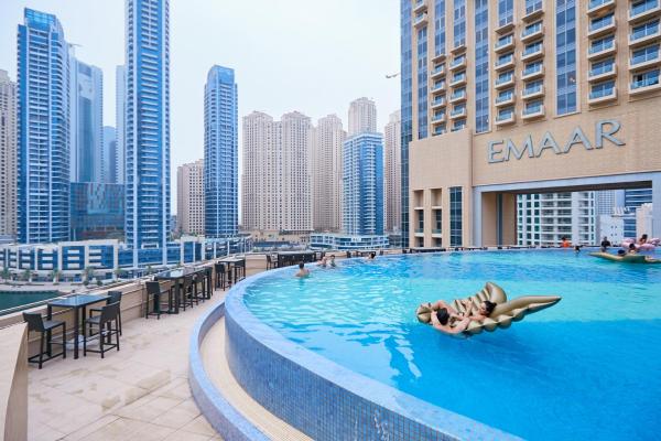 Na fotografii je vidět objekt Daniels 1BR at JW Marriott with Dubai Marina View nacházející se ve městě Dubaj.