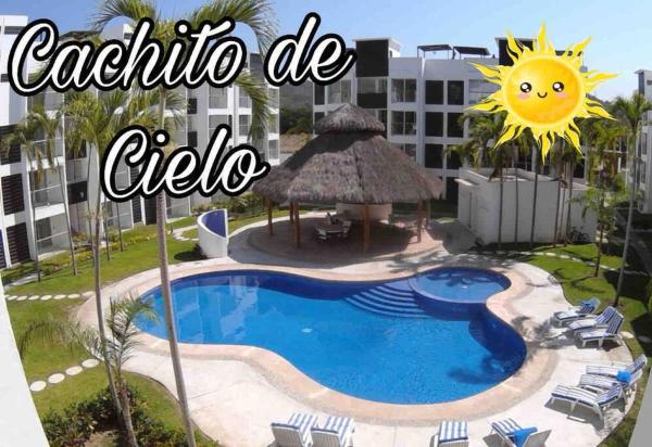 CACHITO DE CIELO, Departamento de lujo 2 habitaciones y alberca, Мансанильо