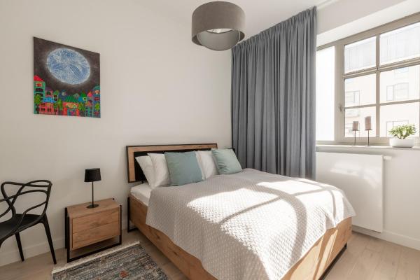 A la foto es mostra l'objecte Apartament Księżycowy - Młyn Maria - Art Apartments situat a la ciutat de Wrocław.