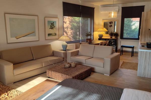 A la foto es mostra l'objecte Lumen 1-bedroom apartment in the heart of Trikala situat a la ciutat de Tríkala.