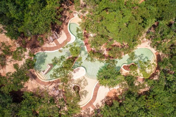 På billedet ses objektet Oriundo Luxury Nature Villas beliggende i byen Cuncunul.