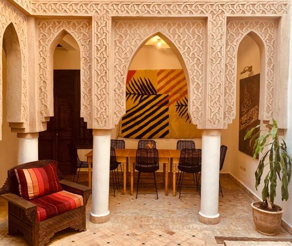 A la foto es mostra l'objecte Riad Laksiba situat a la ciutat de Marràqueix.