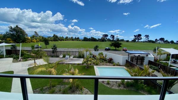 A la foto es mostra l'objecte Tahuna Beach Apartment situat a la ciutat de Nelson.
