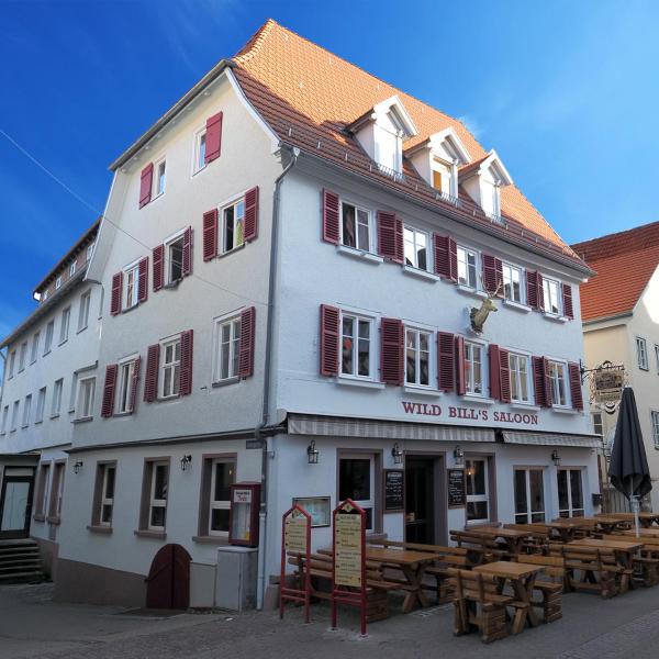 Auf dem Foto ist das Objekt Hotel Goldener Hirsch Mosbach in der Stadt Obrigheim zu sehen.