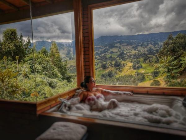 Auf dem Foto ist das Objekt Glamping Cabaña Pacha Neusa in der Stadt Casablanca zu sehen.