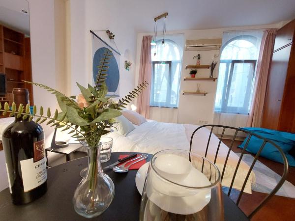 A la foto es mostra l'objecte Sweet Dreams Suites Cosy Studio Piata Romana situat a la ciutat de Bucarest.