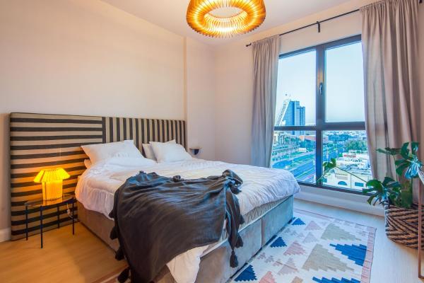 Na fotografii je vidět objekt Burj Al Arab View - 1BR in MJL Lamtara 1- Burj Al Arab View 703 nacházející se ve městě Dubaj.