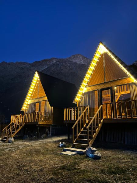 A la foto es mostra l'objecte Eco cottage Kazbegi situat a la ciutat de Kazbegi.