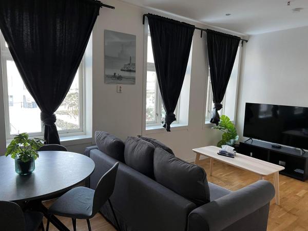 A la foto es mostra l'objecte Fløyen Apartment situat a la ciutat de Bergen.