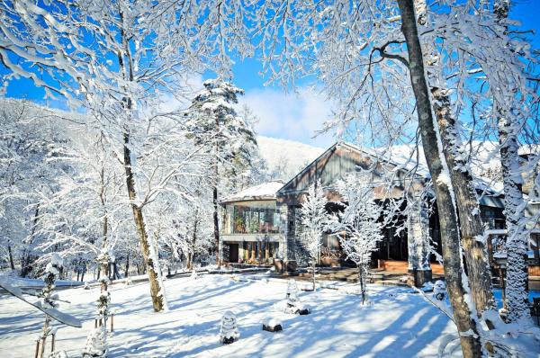 På billedet ses objektet Hotel Sierra Resort Hakuba beliggende i byen Hakuba.