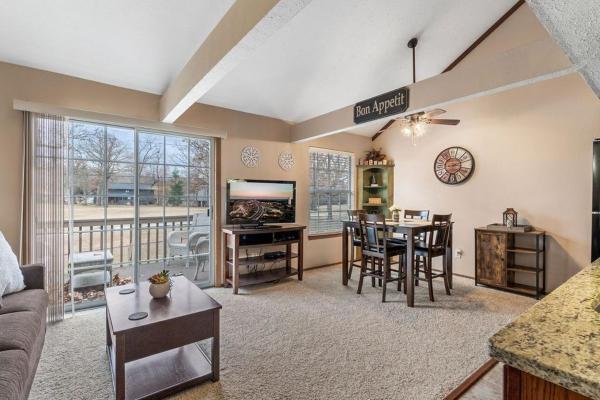 The photo shows the 2 Bed 2 Bath Fall Creek Condo located in the city of Branson.