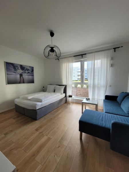 A la foto es mostra l'objecte BAST 16 Apartamenty Ptak Szpital Matki Polki Szpital Kopernika Mandoria Orientarium Atlas Arena Plac Zabaw - Zamojska 20a m16 Parking situat a la ciutat de Łódź.