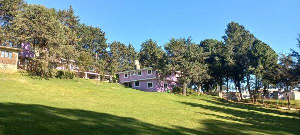 Na zdjęciu widoczny jest obiekt Hotel Bosques położony w mieście Zacatlán.