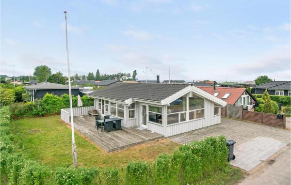 Na fotografii je vidět objekt Birkely nacházející se ve městě Nyborg.