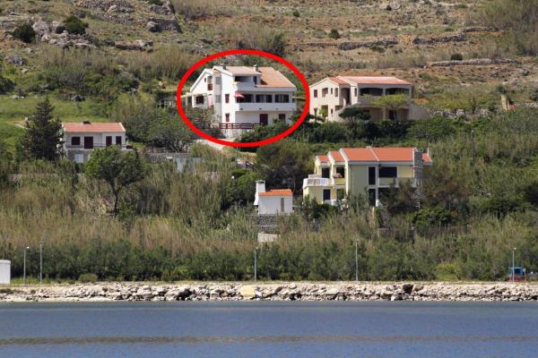 Auf dem Foto ist das Objekt Apartments by the sea Pag - 6273 in der Stadt Pag zu sehen.