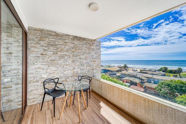Auf dem Foto ist das Objekt Miramar Deluxe con Vista al Mar in der Stadt Concón zu sehen.