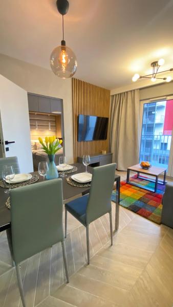 A la foto es mostra l'objecte GREY House + free parking situat a la ciutat de Wrocław.