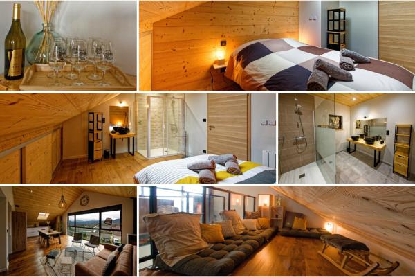 A la foto es mostra l'objecte Les balcons de Cuttura 2 & SPA chez Ô JurassiK situat a la ciutat de Ponthoux.