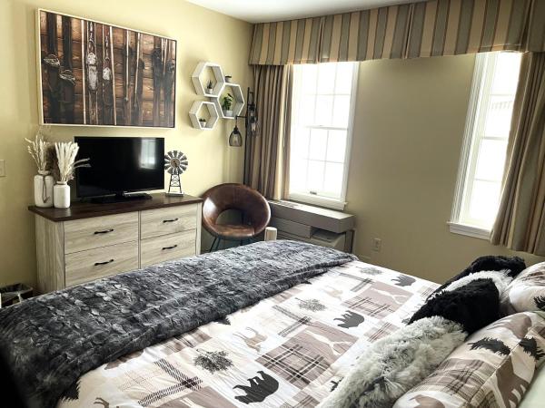 A la foto es mostra l'objecte Mountain View Suite Sleeps 4 Ski OnOff Jiminy Peak situat a la ciutat de Hancock.
