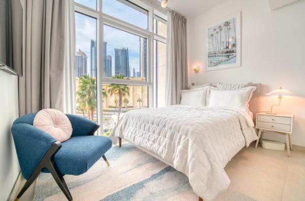 Na fotografii je vidět objekt Studio with City Views, Jumeirah Lake Towers - Mint Stay nacházející se ve městě Dubaj.