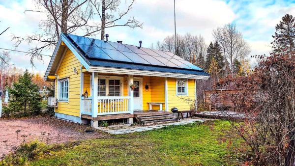Na fotografii je vidět objekt Pikku Torppa Cottage nacházející se ve městě Korkeakoski.