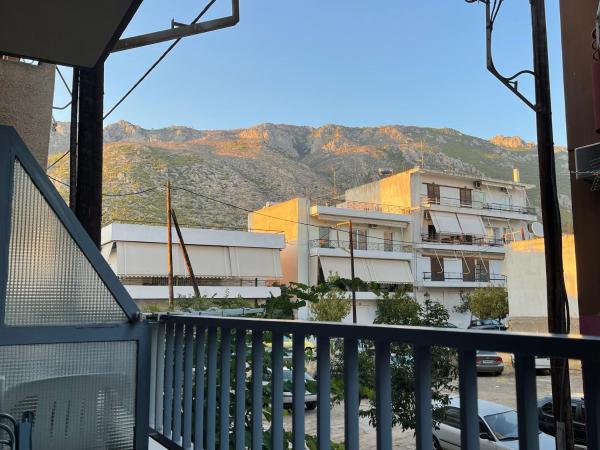A la foto es mostra l'objecte Tzatziki Appart 5 min from beach situat a la ciutat de Loutraki.