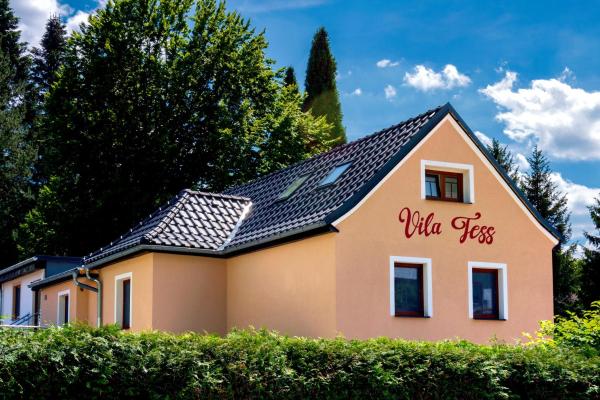 Na fotografii je vidět objekt Vila Tess nacházející se ve městě Lázně Libverda.