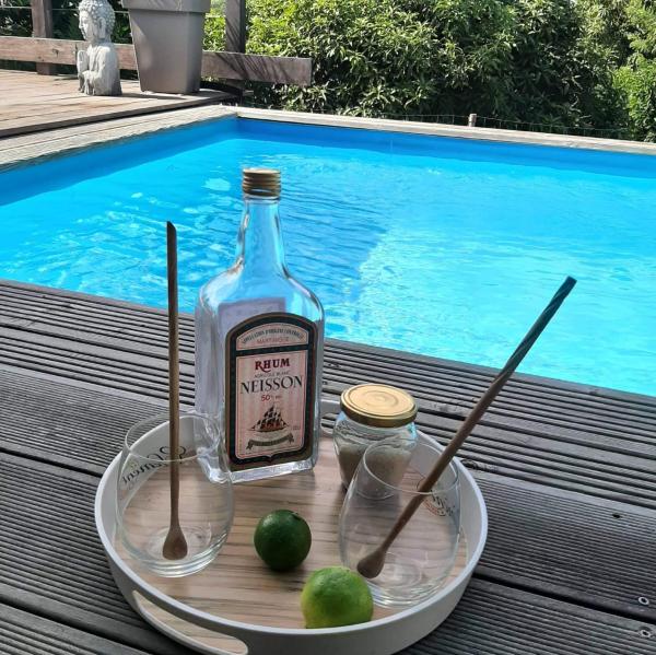 Charmant Haut De Villa Avec Piscine Partagee