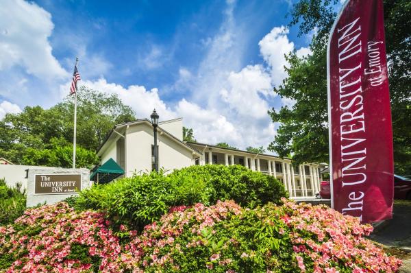 The photo shows the The University Inn at Emory located in the city of Atlanta.