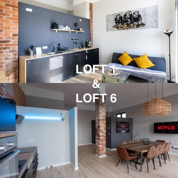 На фото показан объект Zwei Lofts in Kulturdenkmal nähe Zentrum (VI+I), расположенный в городе Лейпциг.