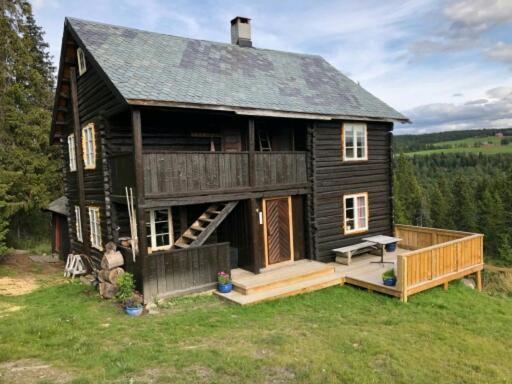 Na fotografii je vidět objekt Nedre Skogtun cabin by Norgesbooking nacházející se ve městě Hovda.