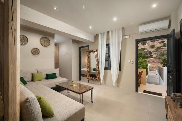 Nella foto è visibile l'oggetto Di Matala deluxe apartment situato nella città di Matala.
