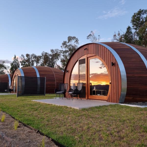 Στη φωτογραφία φαίνεται το αντικείμενο Barrel View Luxury Cabins που βρίσκεται στην πόλη Ballandean.
