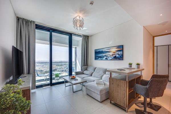 Na fotografii je vidět objekt Sea View apartment in Address Beach Residence, JBR, the 29th floor, 1BR nacházející se ve městě Dubaj.