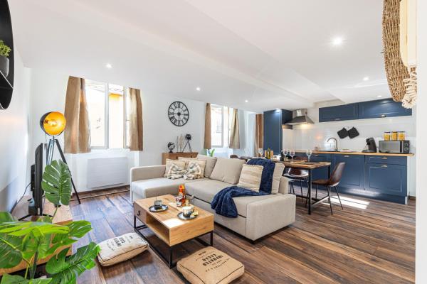 A la foto es mostra l'objecte Spacious 2 Bdr Old Town Heart situat a la ciutat de Niça.