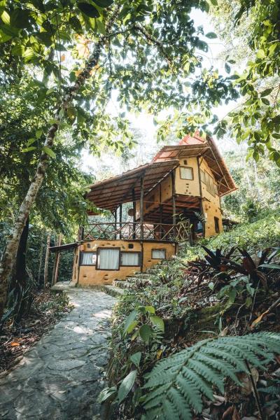 写真にはLamas市にあるChirapa Manta Amazon Lodgeが写っています。