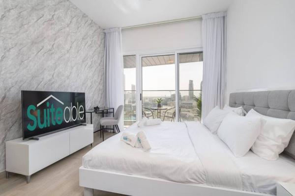Na fotografii je vidět objekt Classy studio in Bloom Heights in JVC nacházející se ve městě Dubaj.