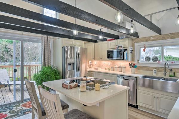 The photo shows the Charming Cape Charles Vacation Rental Home! located in the city of Cape Charles.