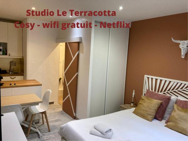 Auf dem Foto ist das Objekt STUDIO LE TERRACOTTA - topbnb Dijon in der Stadt Dijon zu sehen.