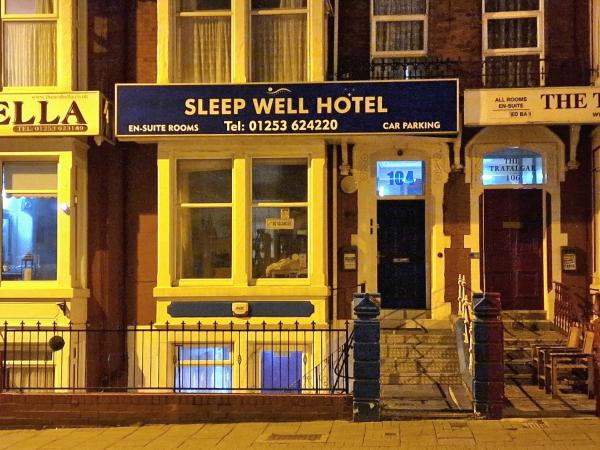 A la foto es mostra l'objecte Sleep Well Hotel situat a la ciutat de Blackpool.