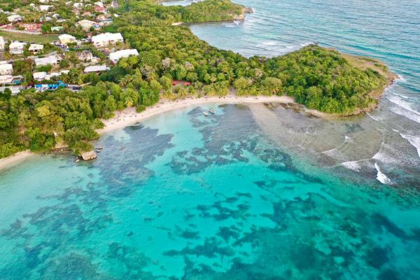 plage et spot de surf, Le Gosier